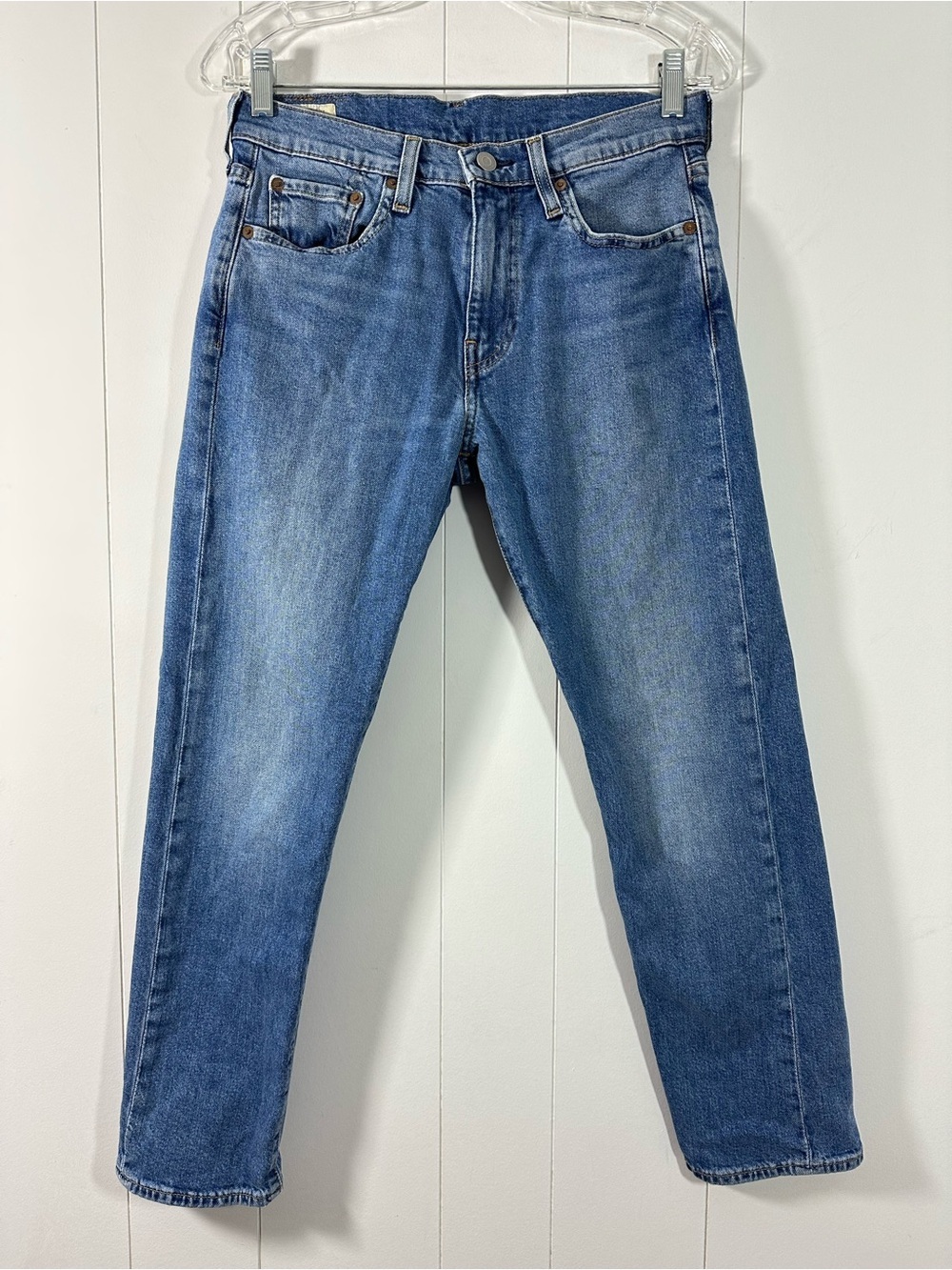 Levis 502 Premium Taper Leg Sz 30x29 Men's Denim Blue Jeans Regular Fit Stretch